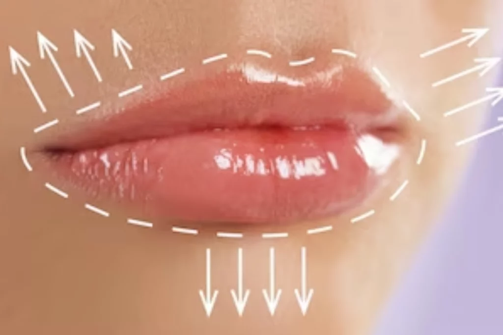 structure des levres hydra gloss lips.