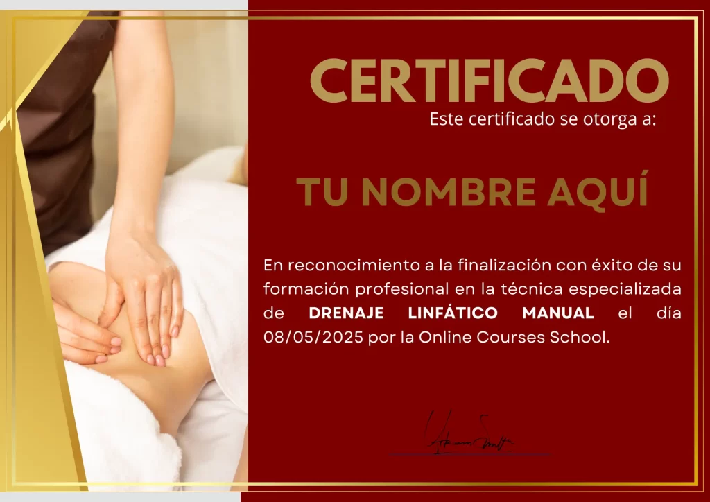 ¡Aprende el drenaje linfático manual, la verdadera «puerta de entrada» para convertirte en masajista profesional en tan solo 7 días! ¡Curso en línea con certificado!